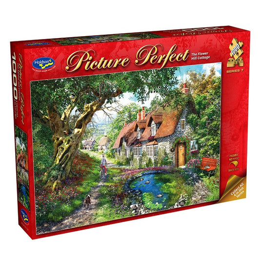 Puzzle - Holdson - Picture Perfect S7 - 1000pc Puzzle - Flower Hill Cottage