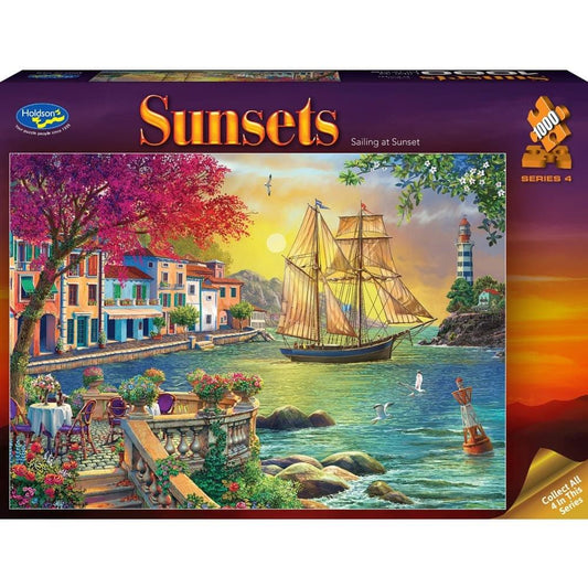 Puzzle - Holdson - Sunsets S4 - 1000pc Puzzle - Sailing At Sunset