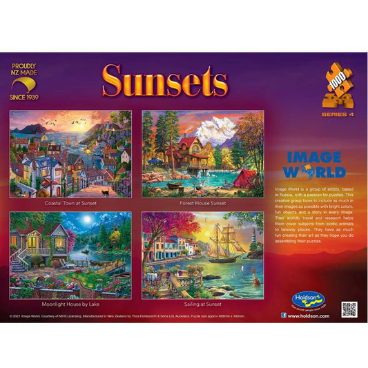 Puzzle - Holdson - Sunsets S4 - 1000pc Puzzle - SET OF FOUR (Master)