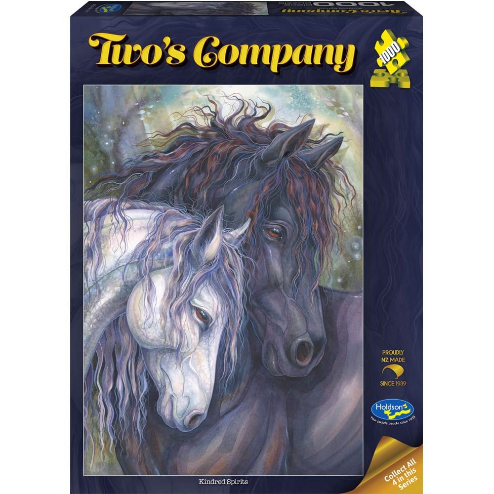 Puzzle - Holdson - Two's Company - 1000pc Puzzle- Kindred Spirits Horse