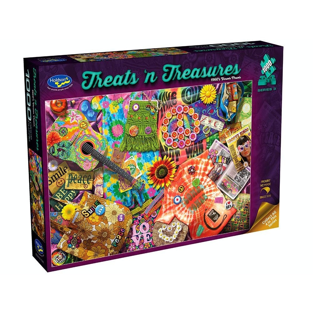 Puzzle - Holdson - TNTS3 - 1000pc Puzzle - 60S Flower Power