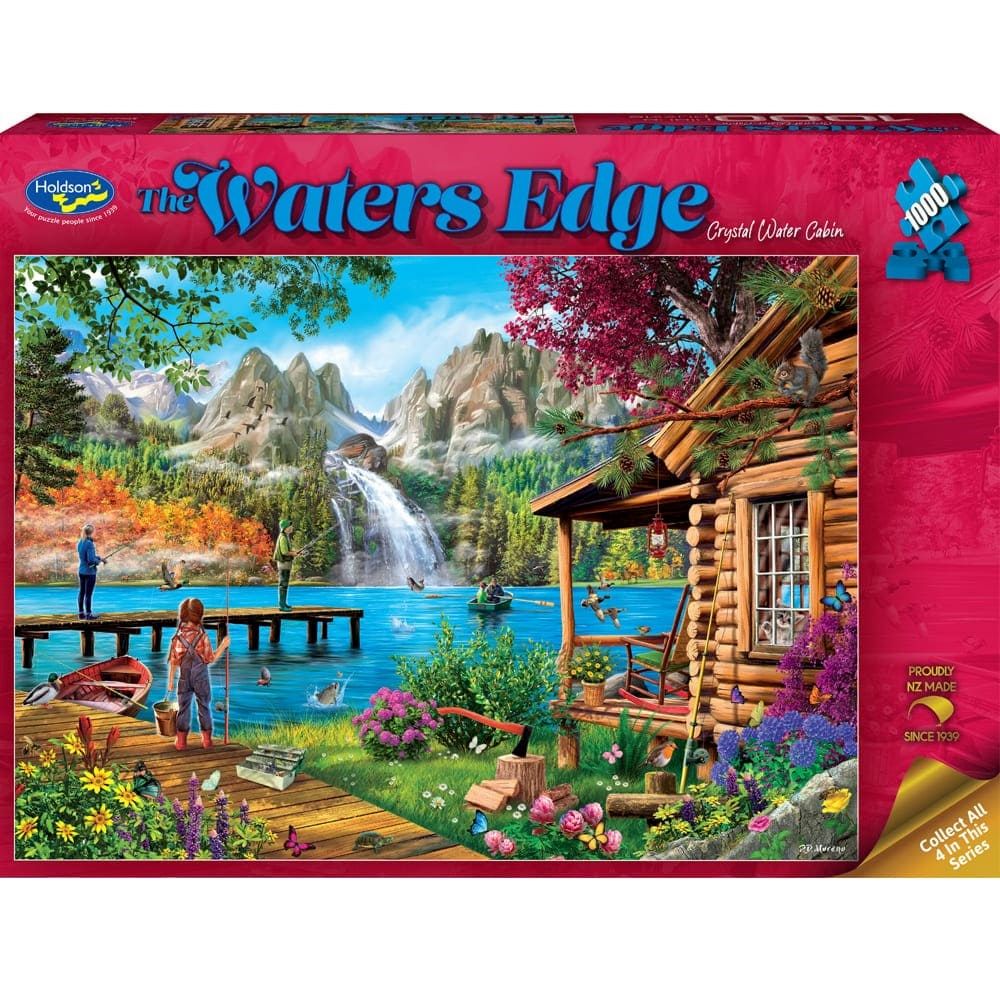 Puzzle - Holdson - The Waters Edge - 1000pc Puzzle - Crystal Water Cabin