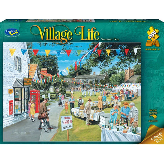 Puzzle - Holdson - Village Life - 1000pc Puzzle- Summer Fete