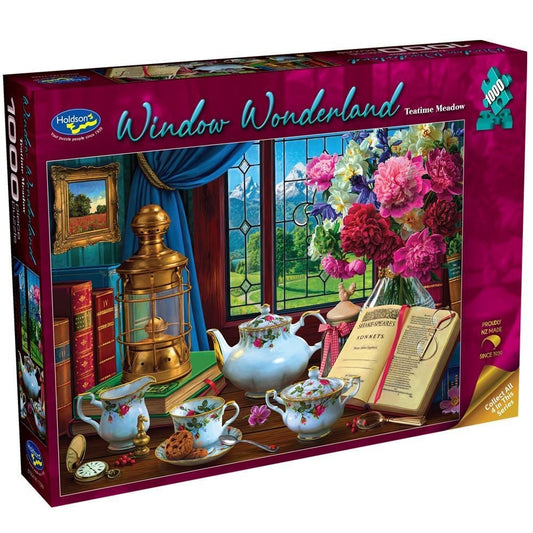 Puzzle - Holdson - Window Wonderland - 1000pc Puzzle - Teatime Meadow