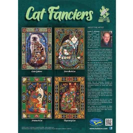 Puzzle - Holdson - Cat Fanciers - 1000pc Puzzle - SET OF FOUR