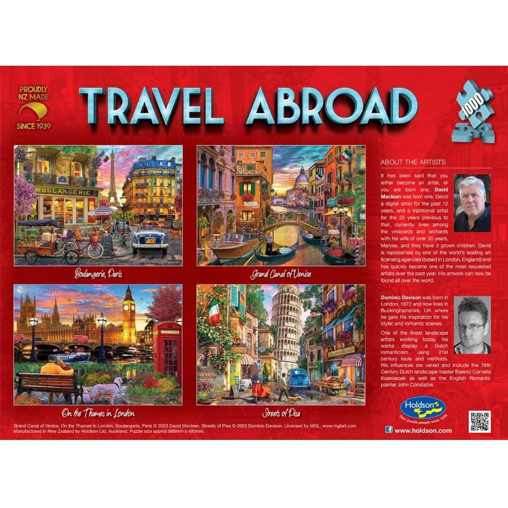Puzzle - Holdson - Travel Abroad - 1000pc Puzzle - SET OF FOUR