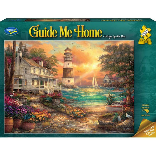 Puzzle - Holdson - Guide Me Home - 1000pc Puzzle - Cottage By The Sea