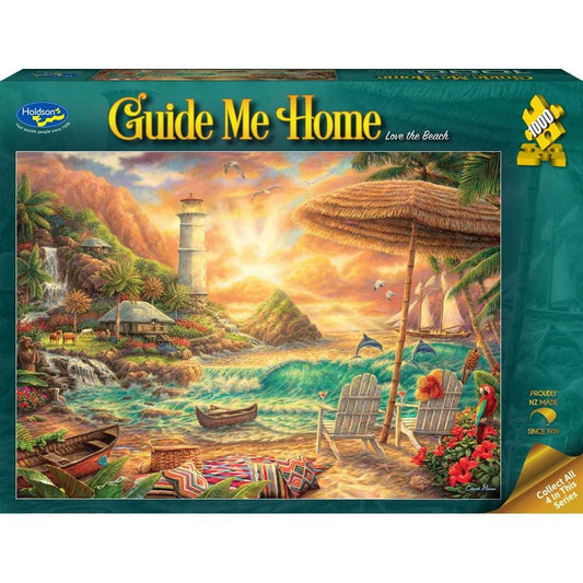 Puzzle - Holdson - Guide Me Home - 1000pc Puzzle - Love The Beach