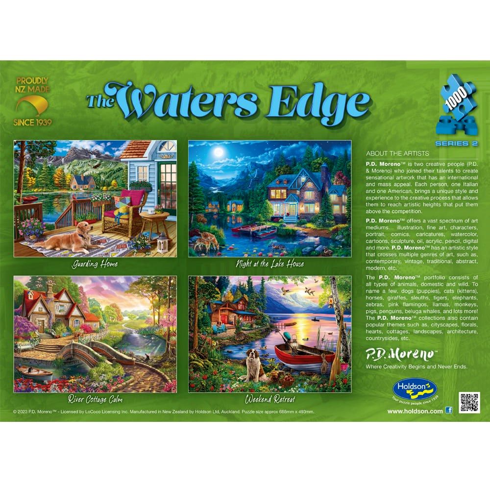 Puzzle - Holdson - The Water's Edge S2 - 1000pc Puzzle - SET OF FOUR