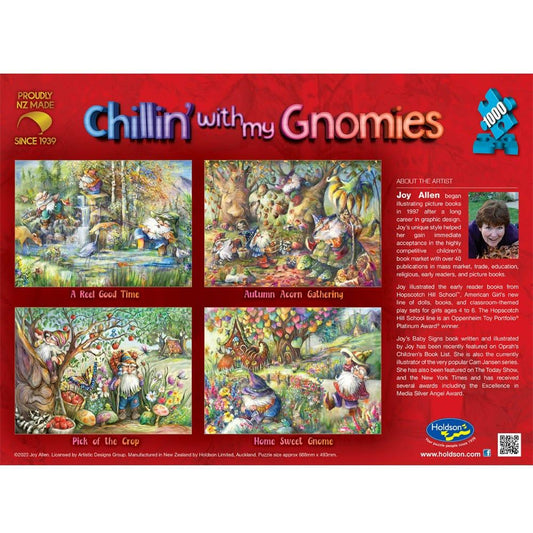 Puzzle - Holdson - Chillin' With My Gnomie - 1000pc Puzzle - SET OF FOUR
