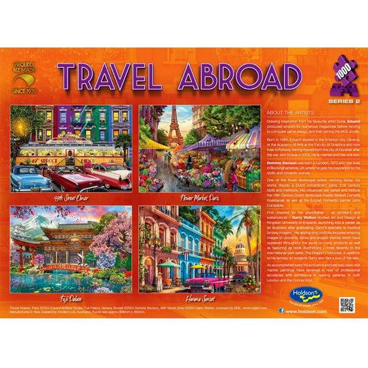 Puzzle - Holdson - Travel Abroad S2 - 1000pc Puzzle - SET OF FOUR