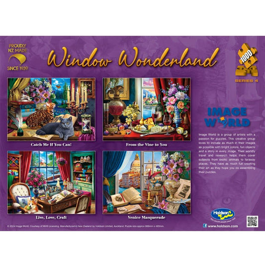 Puzzle - Holdson - Window Wonderland S4 - 1000pc Puzzle - SET OF FOUR