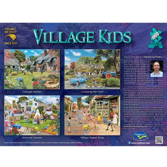 Puzzle - Holdson - Village Kids - 1000pc Puzzle - SET OF FOUR