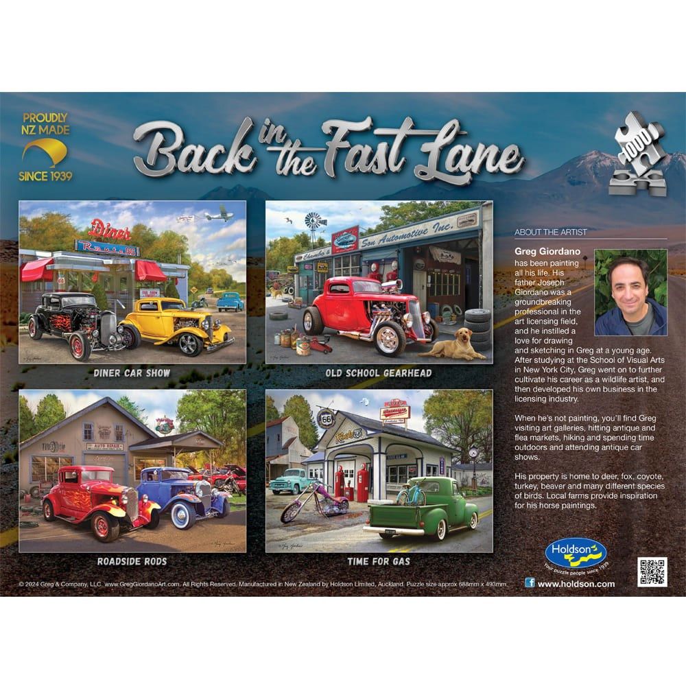 Puzzle - Holdson - Back in the Fast Lane - 1000pc Puzzle - SET OF FOUR