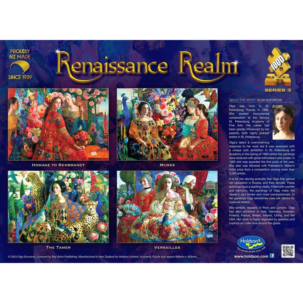 Puzzle - Holdson - Renaissance Realm S3 - 1000pc Puzzle - SET OF FOUR