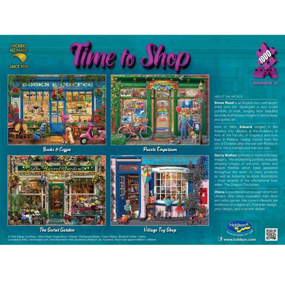Puzzle - Holdson - Time to Shop S2- 1000pc Puzzle - SET OF FOUR
