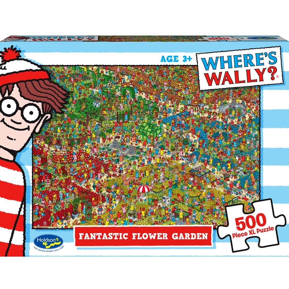 Puzzle - Holdson - Where's Wally - 500XLpc Puzzle - Fantastic Flower Garden