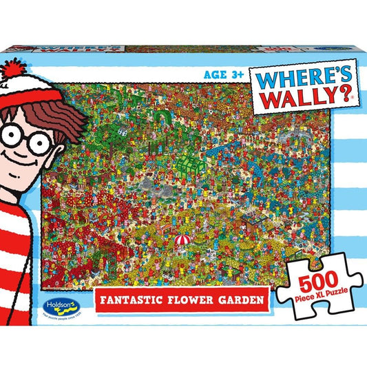 Puzzle - Holdson - Where's Wally - 500XLpc Puzzle - Fantastic Flower Garden