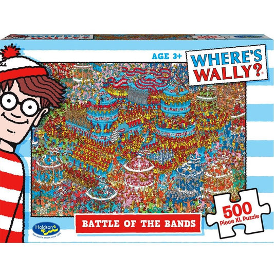 Puzzle - Holdson - Where's Wally - 500XLpc Puzzle - Battle of the Bands
