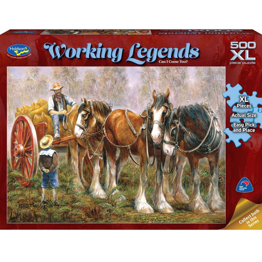Puzzle - Holdson - Working Legends - 500XLpc Puzzle - Can I Come Too?