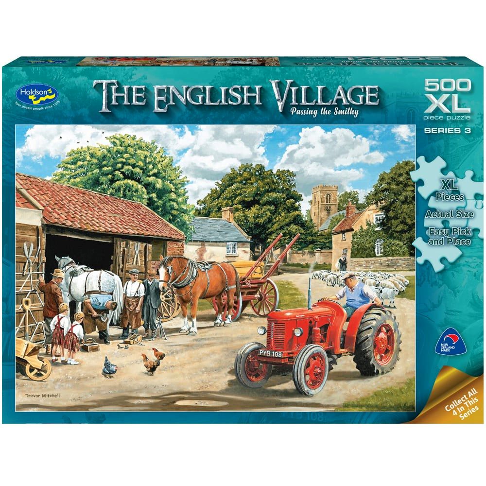 Puzzle - Holdson - The English Village S3 - 500XLpc Puzzle - Passing the Smithy