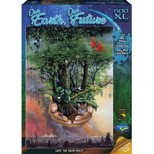 Puzzle - Holdson - Our Earth Our Future - 500XLpc Puzzle - Save Rainforest