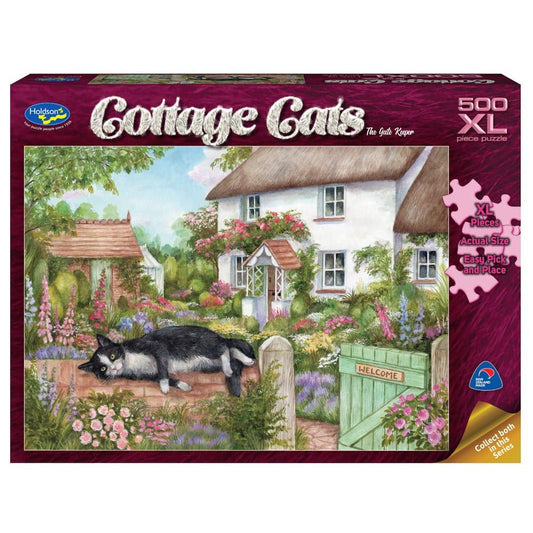 Puzzle - Holdson - Cottage Cats - 500XLpc Puzzle - The Gate Keeper