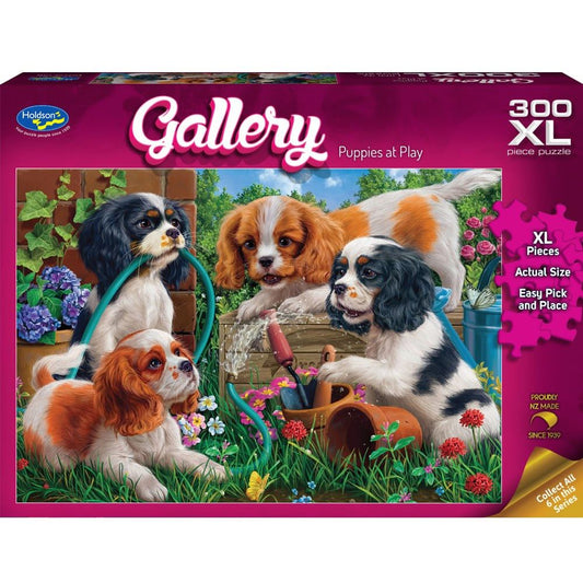 Puzzle - Holdson - Gallery S10 - 300XLpc Puzzle - Puppies at Play