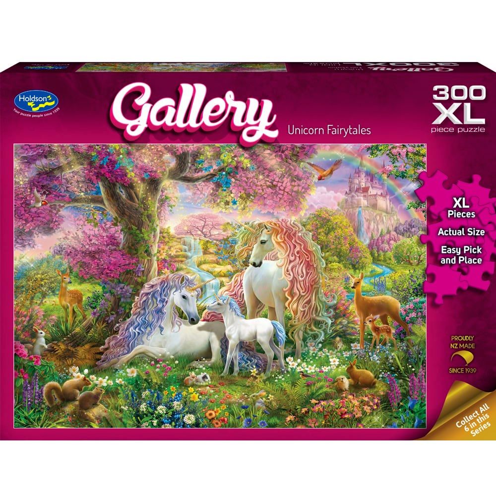 Puzzle - Holdson - Gallery S10 - 300XLpc Puzzle - Unicorn Fairytales
