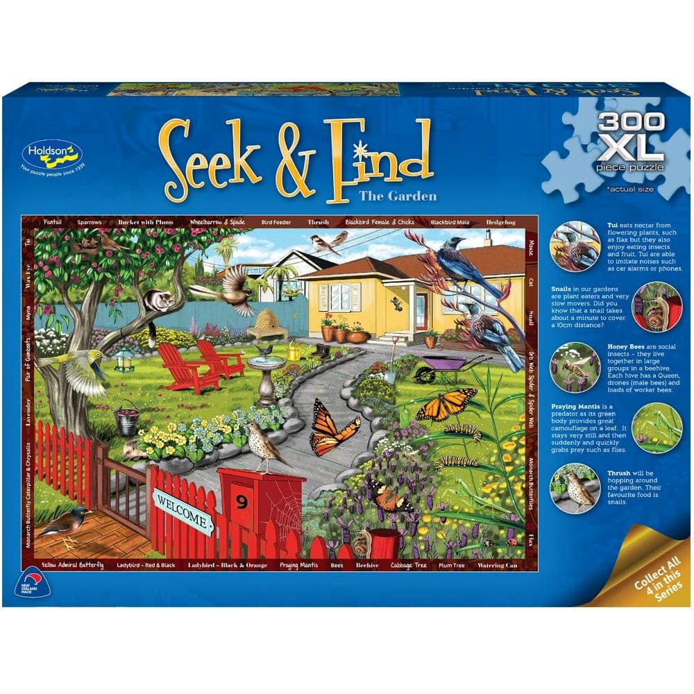 Puzzle - Holdson - Seek & Find - 300XLpc Puzzle - The Garden