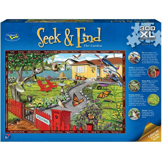 Puzzle - Holdson - Seek & Find - 300XLpc Puzzle - The Garden