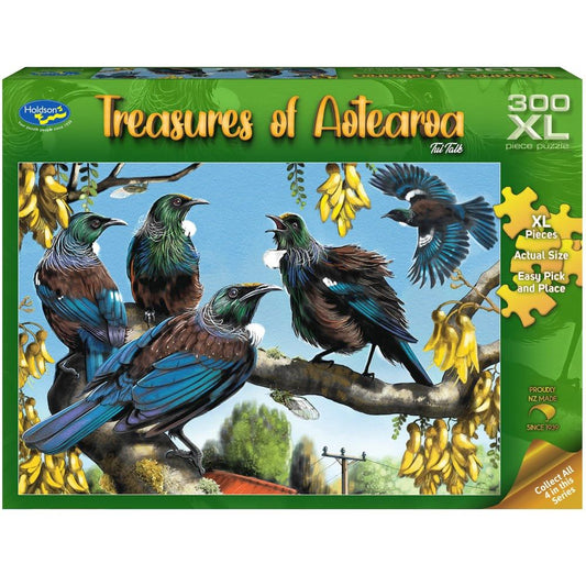 Puzzle - Holdson - Treasures of Aotearoa S1 - 300XLpc Puzzle - Tui Talk