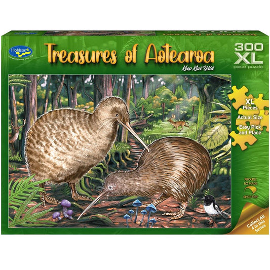 Puzzle - Holdson - Treasures of Aotearoa S1 - 300XLpc Puzzle - Keep Kiwi Wild