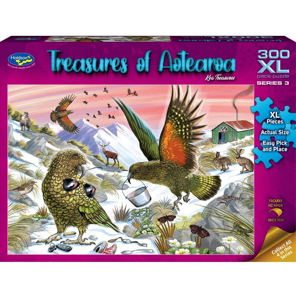Puzzle - Holdson - Treasures of Aotearoa S3 - 300XLpc Puzzle - Kea Treasures