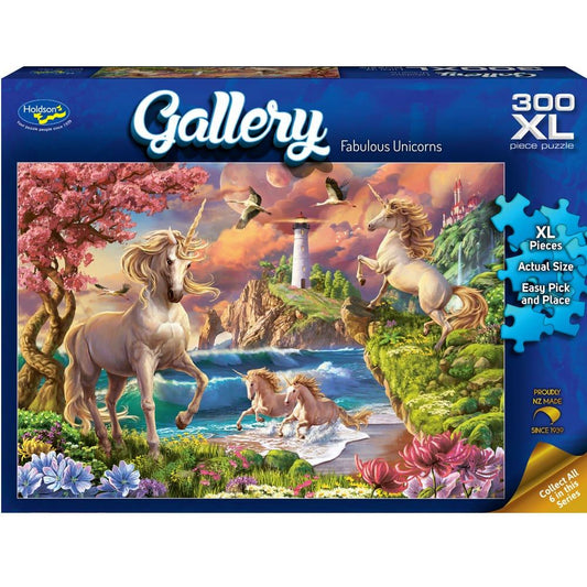 Puzzle - Holdson - Gallery S9 - 300XLpc Puzzle - Fabulous Unicorns