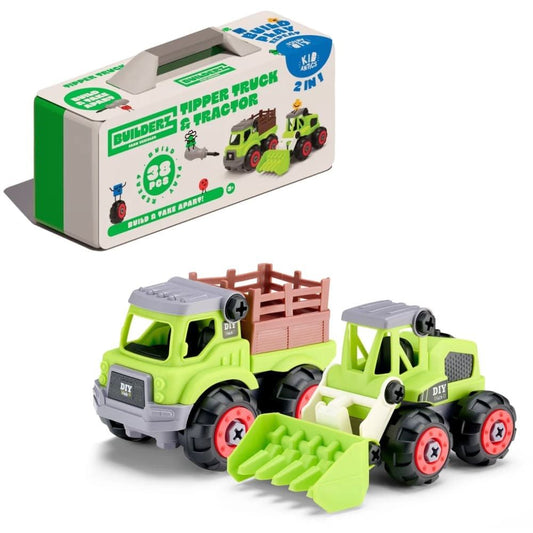 Builderz Farm Tipper Truck & Tractor (2 in 1)