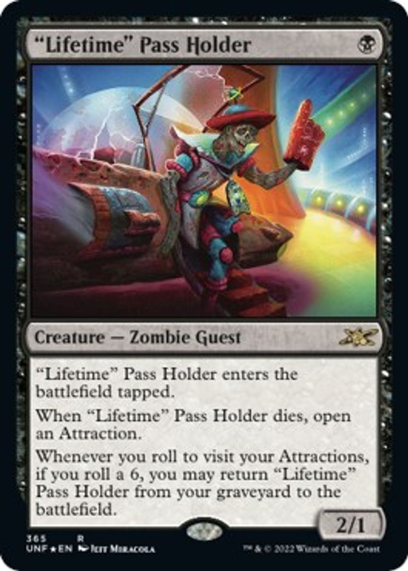 "Lifetime" Pass Holder (Galaxy Foil)