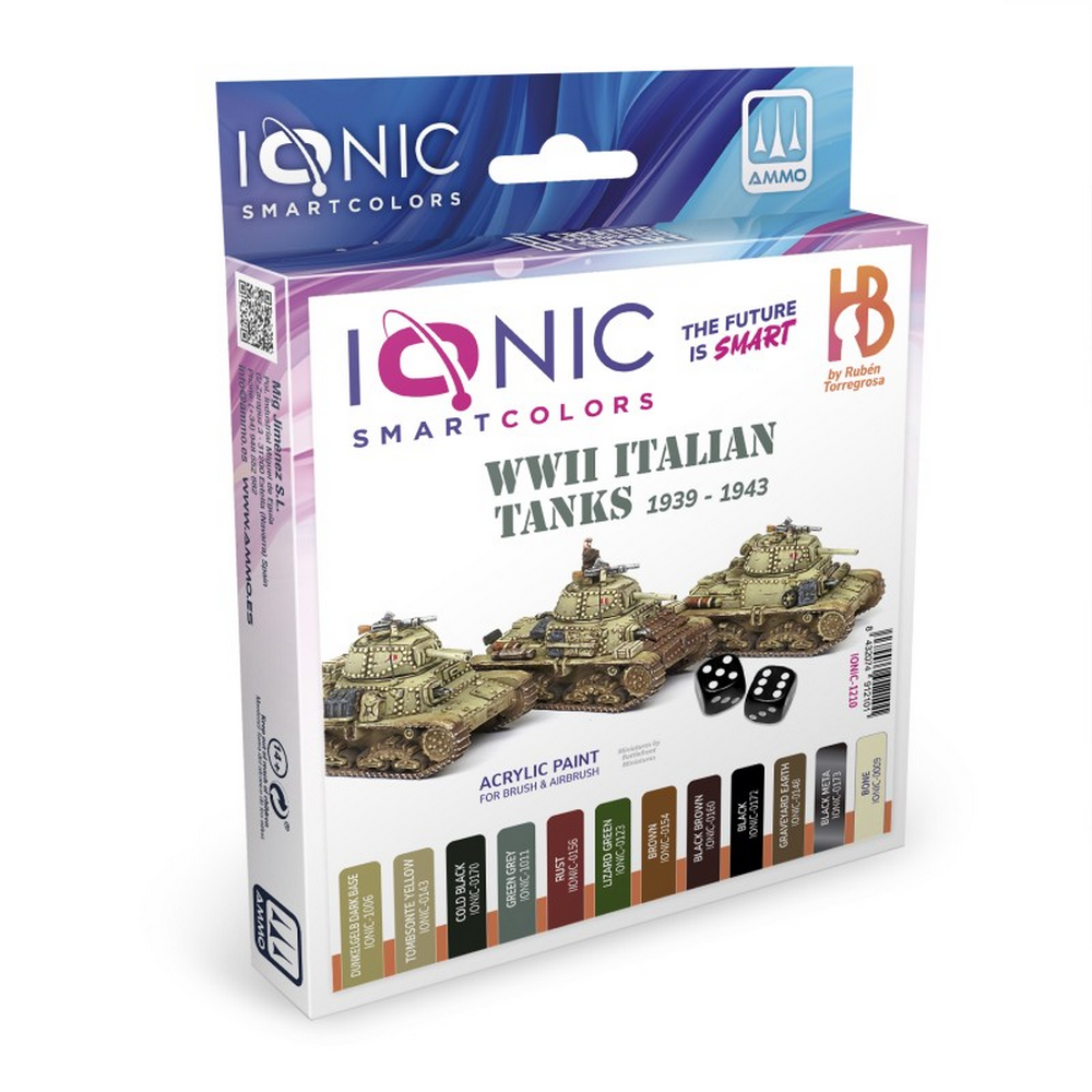 IONIC SMART - WWII Italian Armored Tanks 1939-1943 Paint Set
