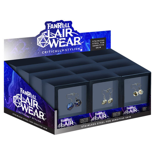 Fanroll: Lair Wear Dice Earrings Assorted Filled PDQ of 12 Units
