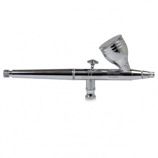H&S Airbrushes - HANSA 381 - chrome nozzle set 0.3mm - cup/lid 5ml - colour adjustment