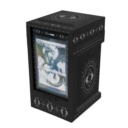 Ultra Pro: UP16969 Obsidian ONE-TOUCH Tower DECK BOX for Tabletop Gaming
