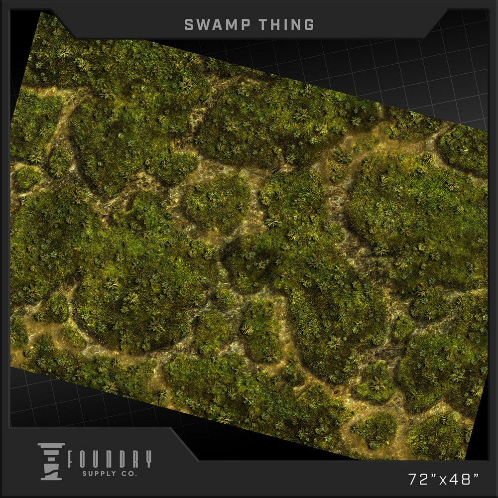 "Foundry Supply - BattleMat - Swamp Thing (48""x72"")"