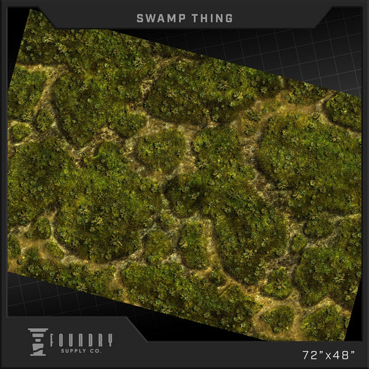 "Foundry Supply - BattleMat - Swamp Thing (48""x72"")"
