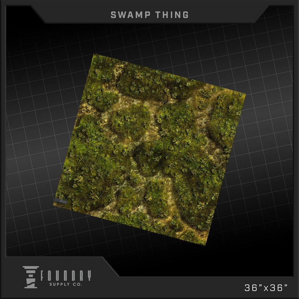 "Foundry Supply - BattleMat - Swamp Thing (36""x36"")"