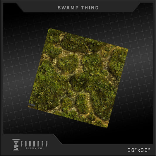 "Foundry Supply - BattleMat - Swamp Thing (36""x36"")"