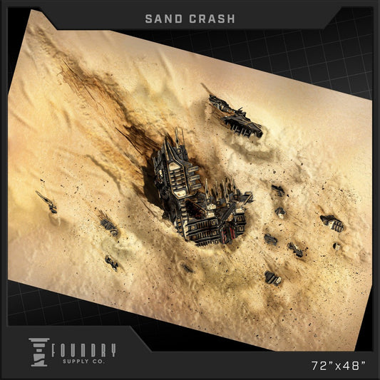 "Foundry Supply - BattleMat - Sand Crash (48""x72"")"