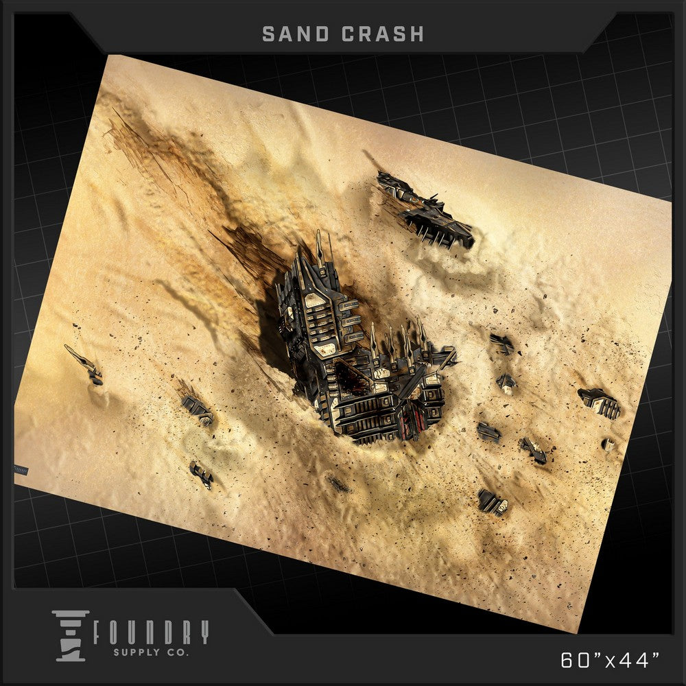 "Foundry Supply - BattleMat - Sand Crash (44""x60"")"