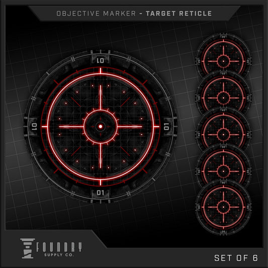 "Foundry Supply - Objective Marker - Target Reticle (7.5"" Round)"