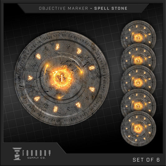 "Foundry Supply - Objective Marker - Spell Stone (7.5"" Round)"