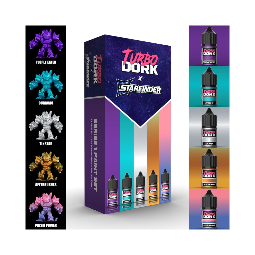 Turbo Dork - Starfinder X Turbo Dork Series 1 Paint Set (5 Bottles of Paint)
